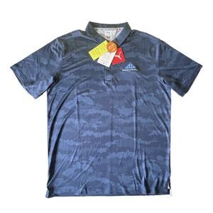 NWT Puma Polo Mens Medium Blue Camo Volition America Folds Honor Golf America